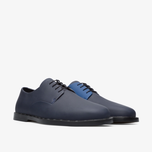 Camper Twins Formal Shoes Navy - Mens Singapore ILTWDP-453